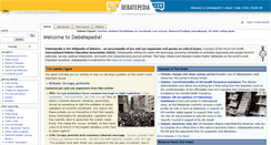 Desktop Screenshot of debatepedia.org
